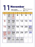 11月カレンダー