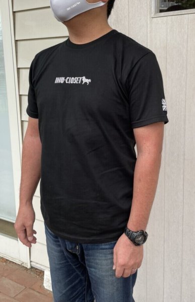 画像4: 【BLACK】INU-CLOSET ロゴ★スパングルTシャツ (4)