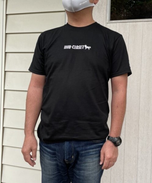 画像3: 【BLACK】INU-CLOSET ロゴ★スパングルTシャツ (3)