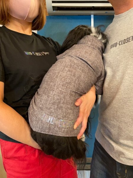 画像9: 【BLACK】INU-CLOSET ロゴ★スパングルTシャツ (9)