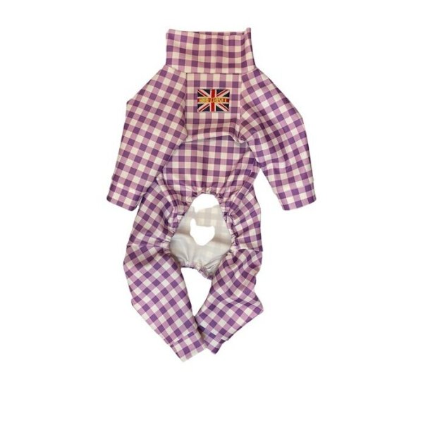 画像2:  10％OFF 【キャバスーツ LIMITED】ギンガムチェック：グレープ (2)