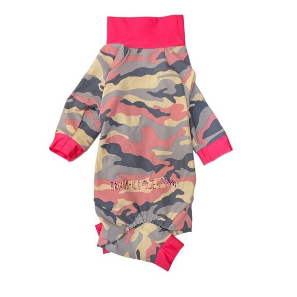 画像2:  【50％OFF】 【キャバスーツ SPANGLE】MILD CAMO：PINK (2)