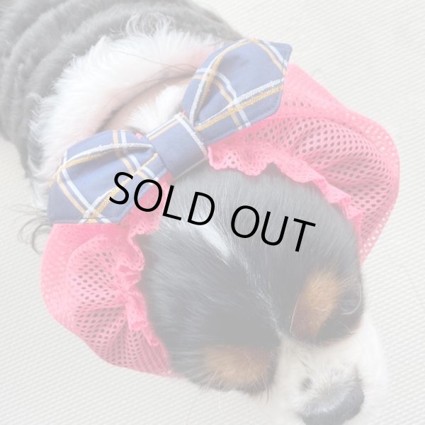 画像2: すあませいさくしょ☆ピンクメッシュリボンスヌード (2)