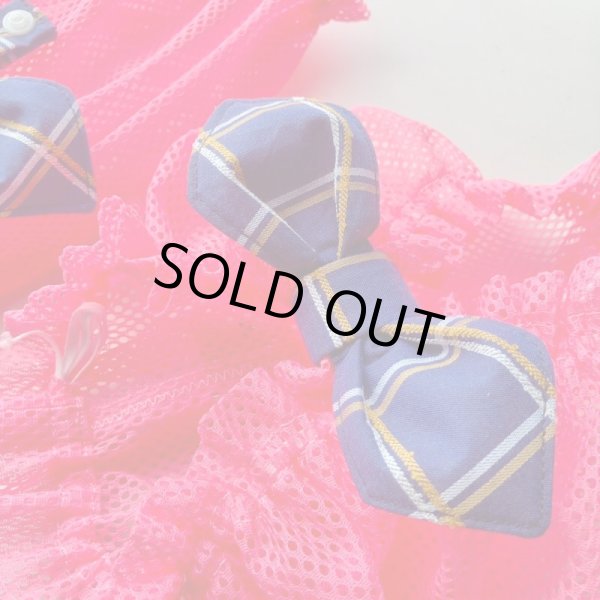 画像3: すあませいさくしょ☆ピンクメッシュリボンスヌード (3)