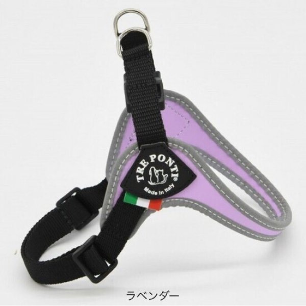 画像2: ハーネス【トレポンティ】Fibbia‐adjustable type REFLECTIVE【PASTEL】 (2)