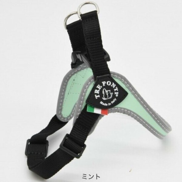 画像3: ハーネス【トレポンティ】Fibbia‐adjustable type REFLECTIVE【PASTEL】 (3)