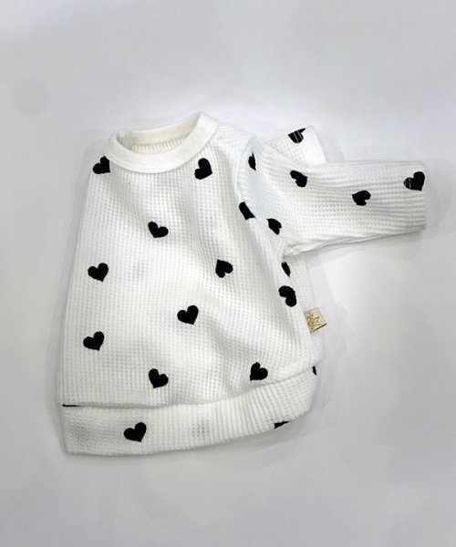 画像4:  【30％OFF】 【as know as de wan】ＮハートワッフルロンＴ お着替えシリーズ (4)
