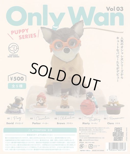 画像1:  【コンプリート5個セット】 Only Wan.Vol03　-PUPPY SERIES-　ガチャ (1)