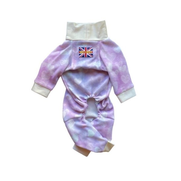 画像2:  10％OFF 【キャバスーツ  FLEECE】ユメカワハート (2)