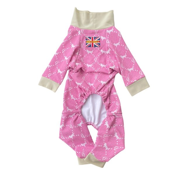 画像2:  10％OFF 【キャバスーツ LIMITED】Anniversary Monogram：DENIM PINK (2)