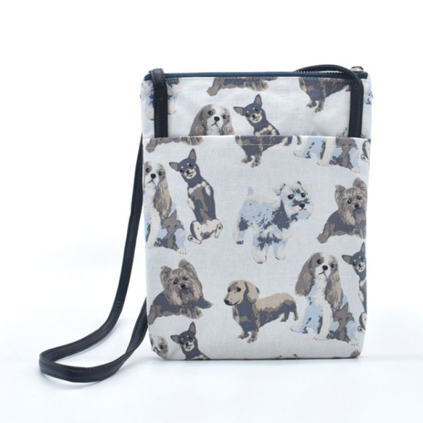 画像3: Linen la vie(リネン ラ・ヴィ):犬柄 【おさんぽポシェット】 (3)