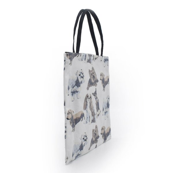 画像5: Linen la vie(リネン ラ・ヴィ):犬柄 【ミニョントートバッグ】 (5)