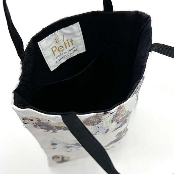 画像6: Linen la vie(リネン ラ・ヴィ):犬柄 【ミニョントートバッグ】 (6)