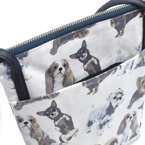 画像5: Linen la vie(リネン ラ・ヴィ):犬柄 【おさんぽポシェット】 (5)