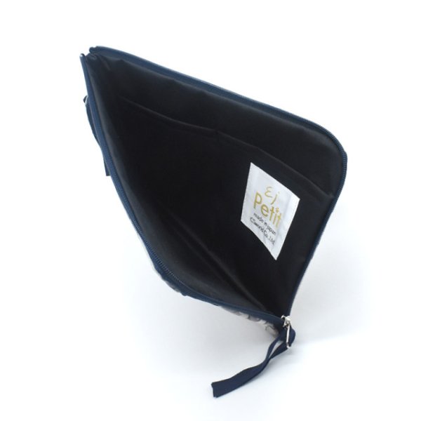 画像6: Linen la vie(リネン ラ・ヴィ):犬柄 【L字ファスナーポーチ】 (6)