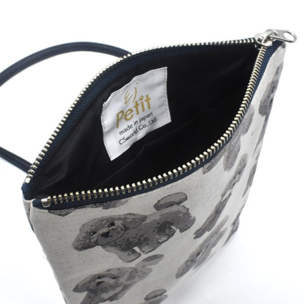 画像7: Linen la vie(リネン ラ・ヴィ):犬柄 【おさんぽポシェット】 (7)