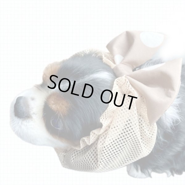 画像2: すあませいさくしょ☆水玉メッシュリボンスヌード (2)