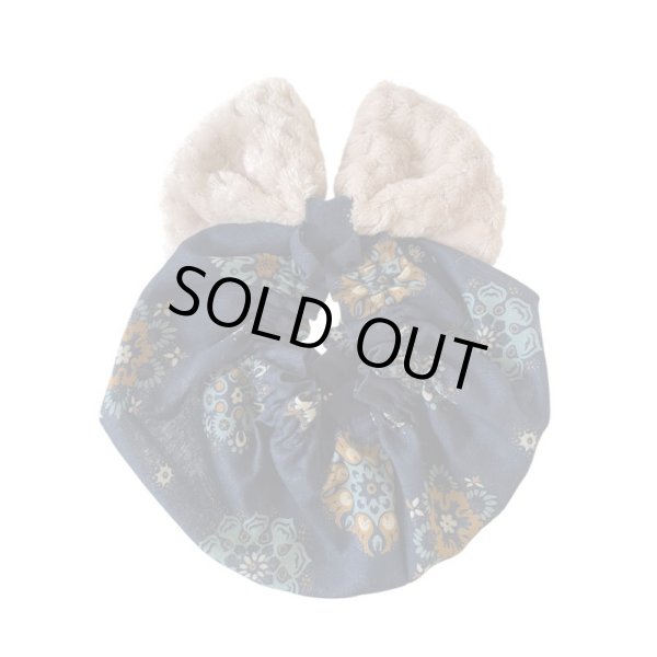 画像1: すあませいさくしょ☆もふもふリボンネイビースヌード (1)