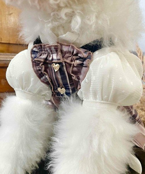 画像3:  【10%OFF】 【as know as de wan】ドットチュールOP(WH) (3)