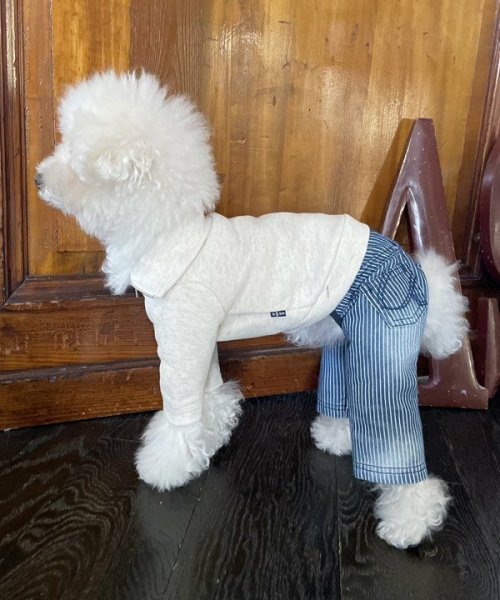 画像6:  【10％OFF】 【as know as de wan】Ｎa刺繍ヒッコリーPT (6)