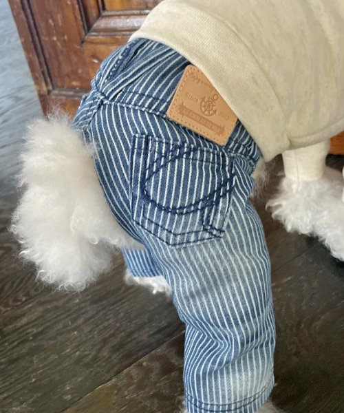 画像5:  【10％OFF】 【as know as de wan】Ｎa刺繍ヒッコリーPT (5)