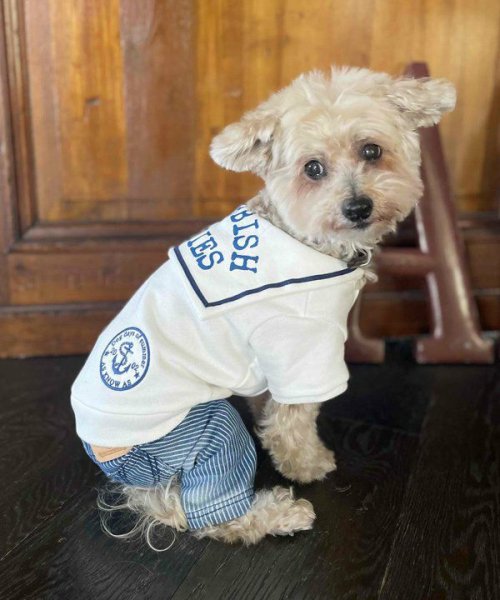 画像4:  【10％OFF】 【as know as de wan】Ｎa刺繍ヒッコリーPT (4)