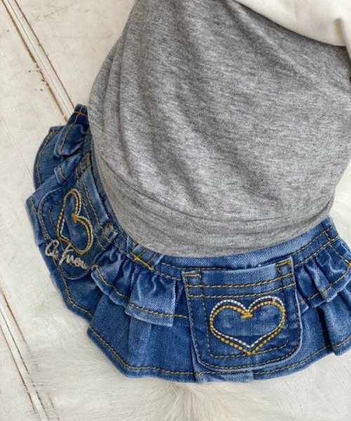 画像3: 【as know as de wan】ＮＣハートｄｅ刺繍ＳＫ (3)