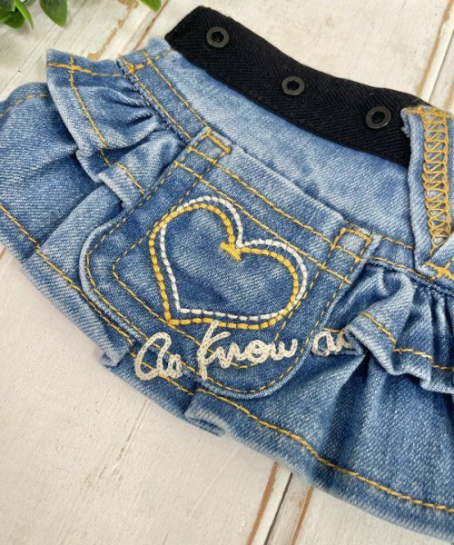 画像2: 【as know as de wan】ＮＣハートｄｅ刺繍ＳＫ (2)