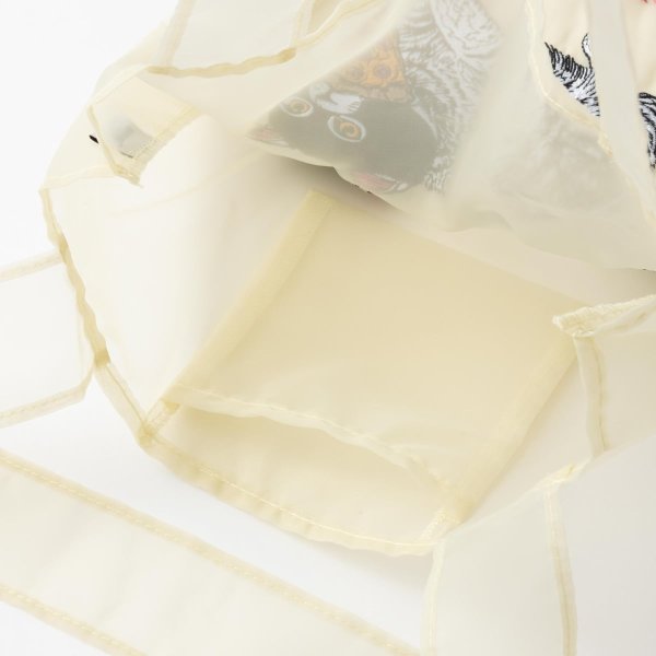 画像6: キャバリアオーガンジー刺繍トートバッグ (6)