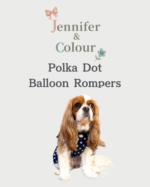 画像3:  【注文受付中】  8月新作  【Jennifer & Colour】BALLOON ROMPERS（バルーンロンパース）Polka Dot (3)
