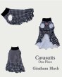 画像4:  【注文受付中】  9月新作 【キャバスーツ ワンピ】GINGHAM BLACK (4)