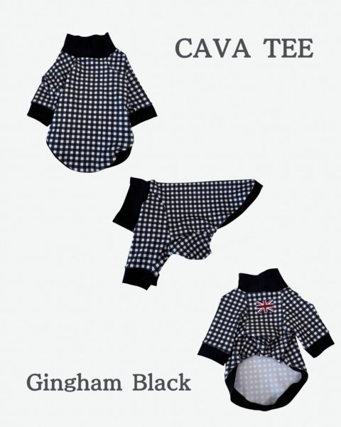 画像3:  【注文受付中】  9月新作 【CAVA TEE】GINGHAM BLACK (3)