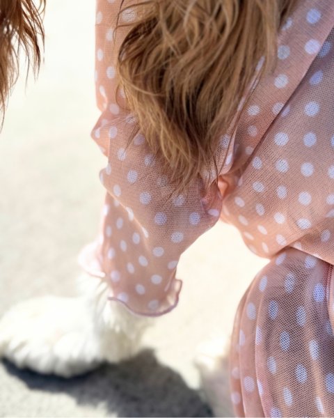 画像5:  3月新作 【キャバスーツ LIMITED】Airy SMOCK：水玉ブラウス (5)