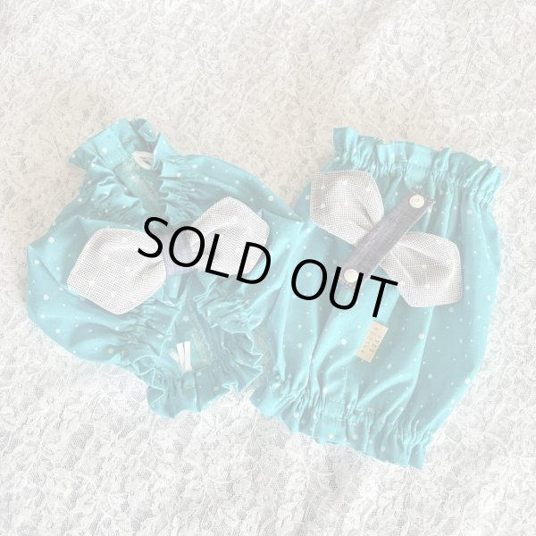 画像1: すあませいさくしょ☆デニムレースリボンスヌード (1)