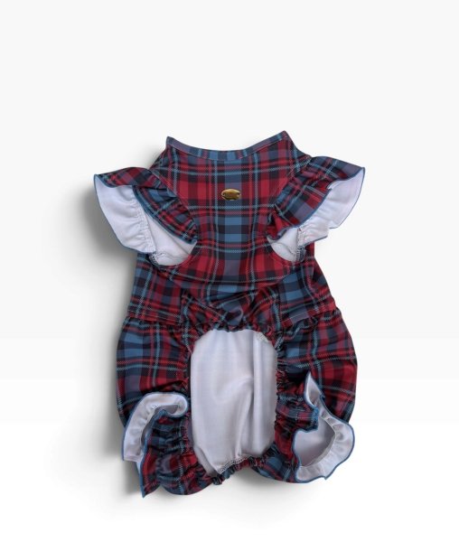 画像7:  【注文受付中】  10月新作  【Jennifer & Colour】BALLOON ROMPERS（バルーンロンパース）Preferred TARTAN CHECK（プリファードタータンチェック） (7)