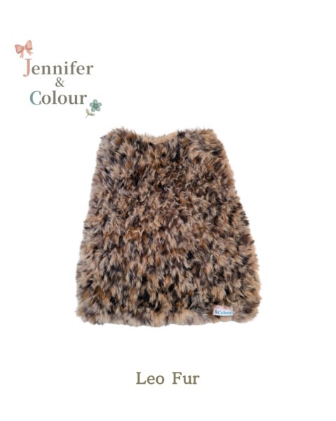 画像1: 【Jennifer & Colour】Mousse Vest：LEO FUR (1)