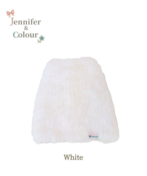 画像1: 【Jennifer & Colour】Mousse Vest：WHITE (1)