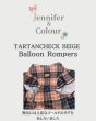 画像5:  【注文受付中】  10月新作  【Jennifer & Colour】BALLOON ROMPERS（バルーンロンパース）TARTAN CHECK　BEIGE（タータンチェックベージュ） (5)