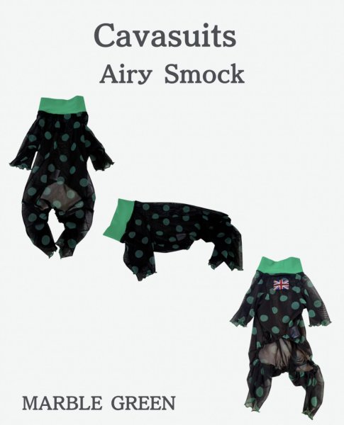 画像3:  【注文受付中】  10月新作 【キャバスーツ LIMITED】Airy SMOCK：MARBLE GREEN / MARBLE BLUE (3)