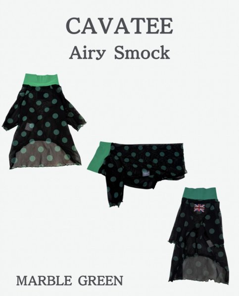 画像2:  【注文受付中】  10月新作 【CAVA TEE】Airy SMOCK：MARBLE GREEN / MARBLE BLUE (2)