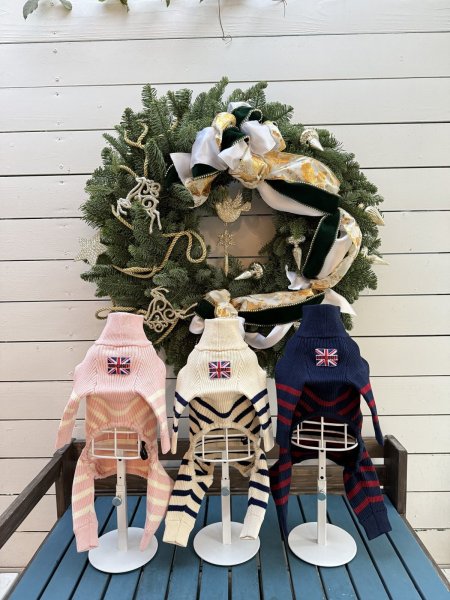 画像7:  12月新作 【Cavasuits KNIT】パネルボーダー2025：ベージュ (7)