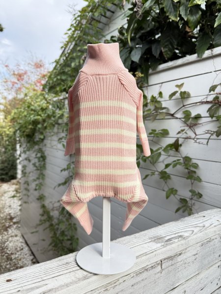 画像5:  12月新作 【Cavasuits KNIT】パネルボーダー2025：ピンク (5)