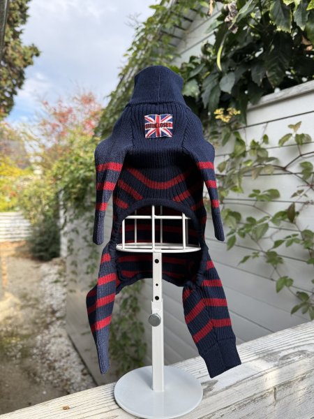 画像4:  12月新作 【Cavasuits KNIT】パネルボーダー2025：ネイビー (4)