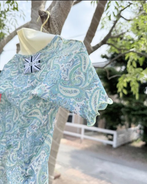 画像6:  【注文受付中】  7月新作 【キャバスーツ LIMITED】Airy SMOCK：Green Paisley (6)