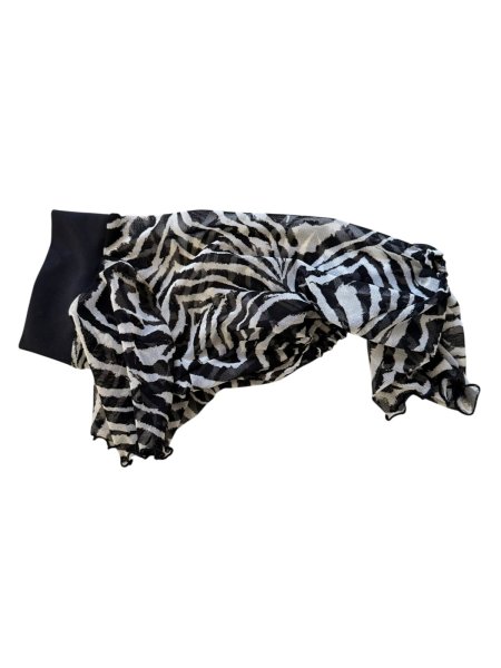 画像2:  2月新作 【キャバスーツ LIMITED】Airy SMOCK：ZEBRA・BLACK (2)