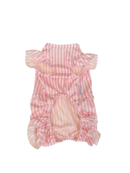 画像6: 【Jennifer & Colour】BALLOON ROMPERS（バルーンロンパース）PINK STRIPE (6)