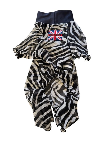 画像1:  2月新作 【キャバスーツ LIMITED】Airy SMOCK：ZEBRA・BLACK (1)