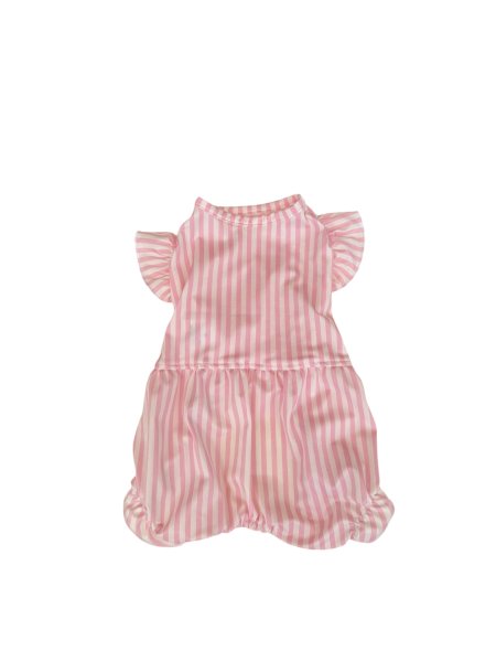 画像7: 【Jennifer & Colour】BALLOON ROMPERS（バルーンロンパース）PINK STRIPE (7)