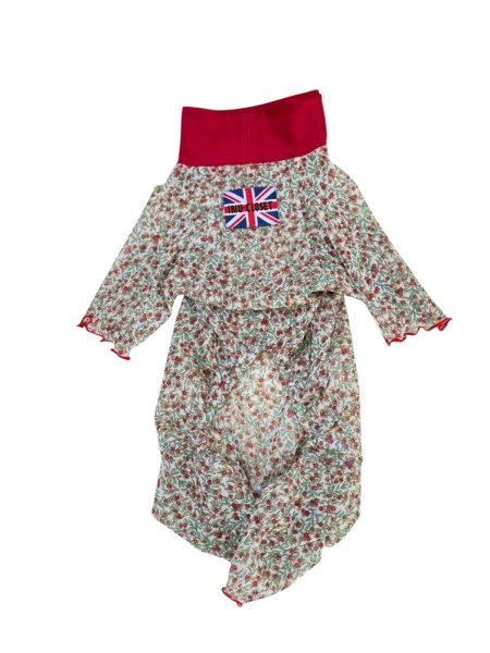 画像1:  3月新作 【キャバスーツ LIMITED】Airy SMOCK：HANA RED (1)