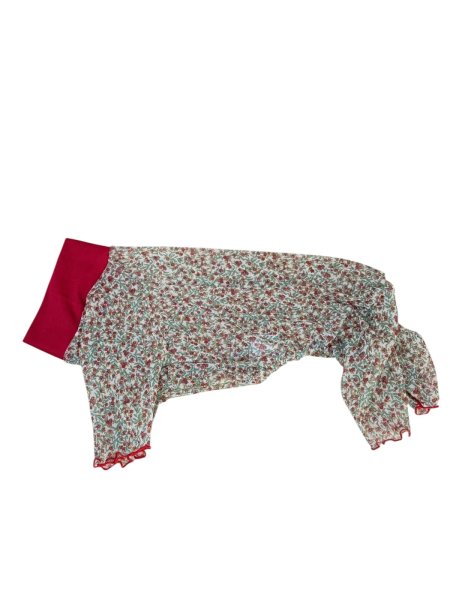 画像3:  3月新作 【キャバスーツ LIMITED】Airy SMOCK：HANA RED (3)